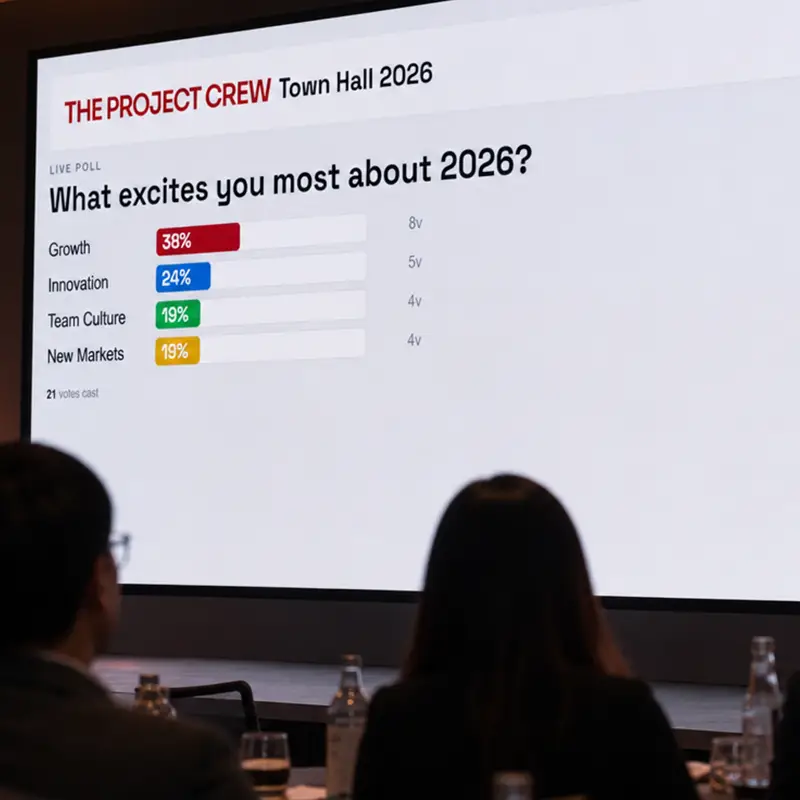 Live Engagement Tool (2) - Live Event Polling - Live Q&A - Live Voting - Word Cloud - DIgital Event Tools - The Project Crew Live Polling at a Conference using Digital Tools by The Project Crew